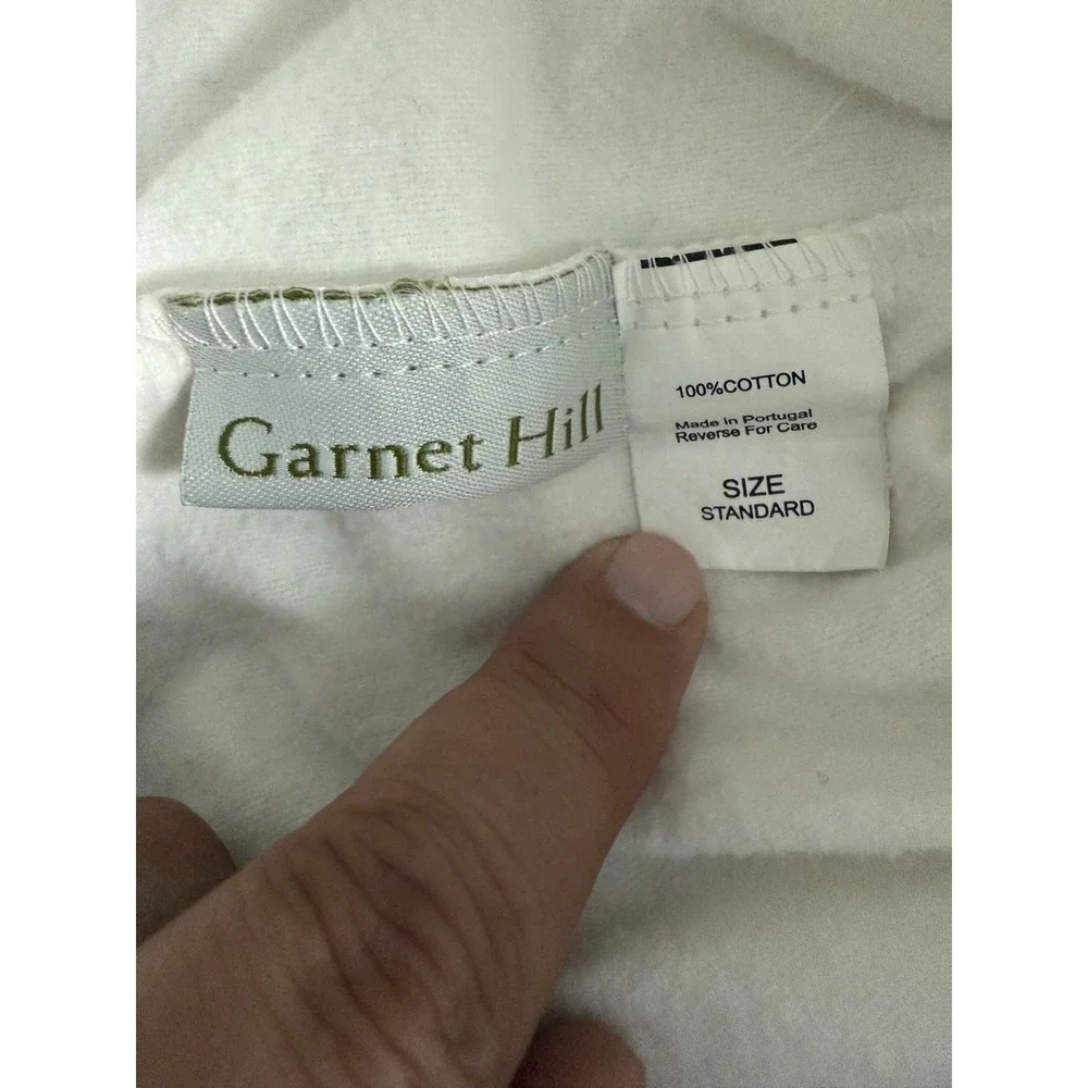 Garnet Hill White Cotton Flannel Twin Sheet Set Fitted Flat 2 Pillowcases